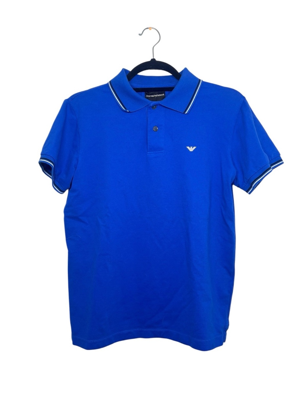 Emporio Armani Royal Blue essential Polo with Contrast Trim
